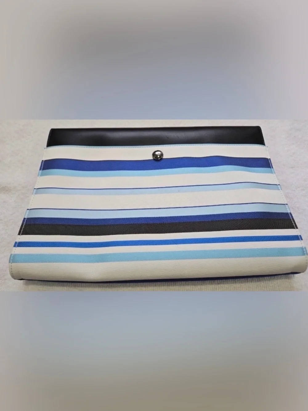 NEW - LONGCHAMP STRIPE ENVELOPE CLUTCH